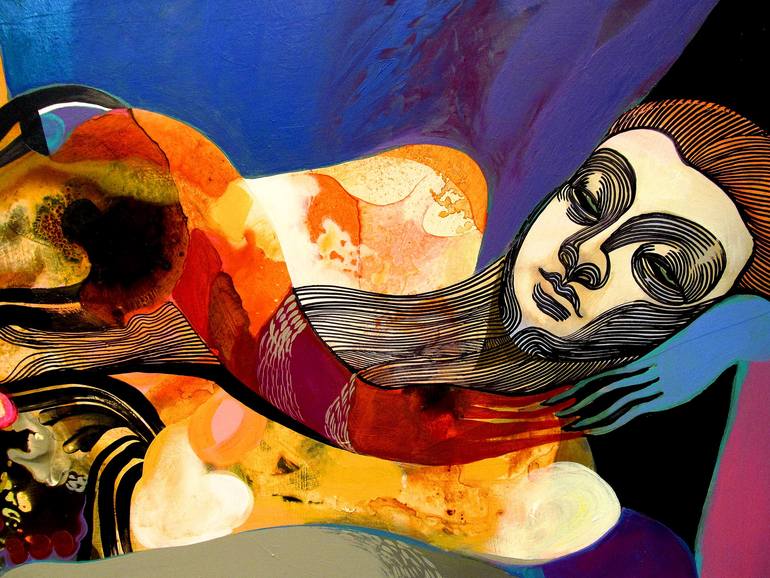 Original Expressionism Body Painting by Victor Tkachenko