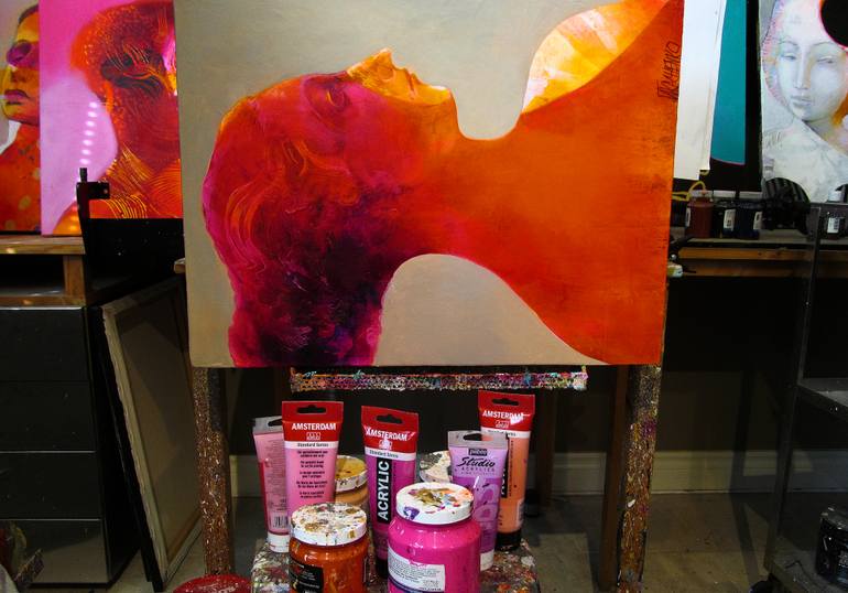 Original Figurative People Painting by Victor Tkachenko