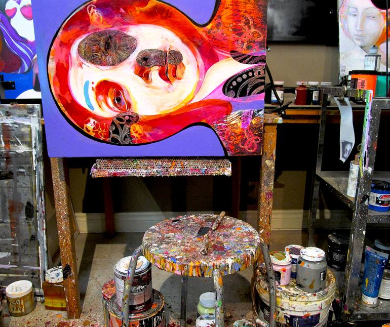 Original Figurative People Painting by Victor Tkachenko