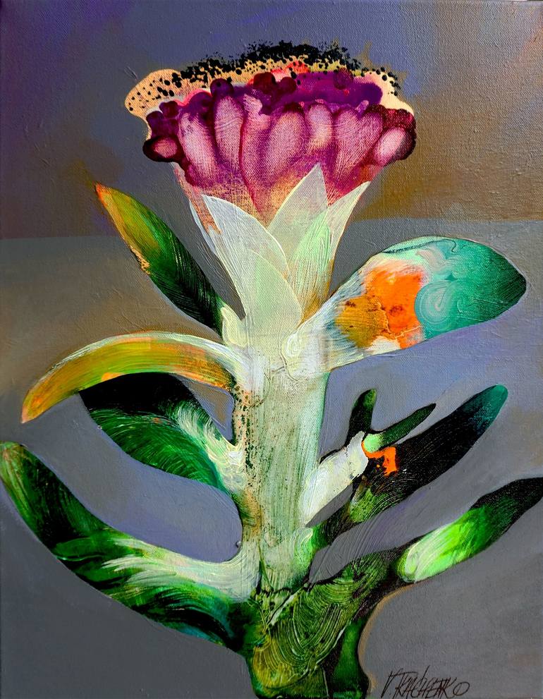 Original Floral Painting by Victor Tkachenko