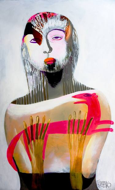 Saatchi Art Artist Victor Tkachenko; Painting, “Lady with Mink” #art