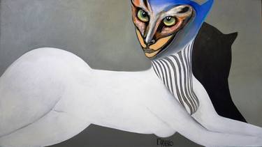 Original Figurative Animal Paintings by Victor Tkachenko