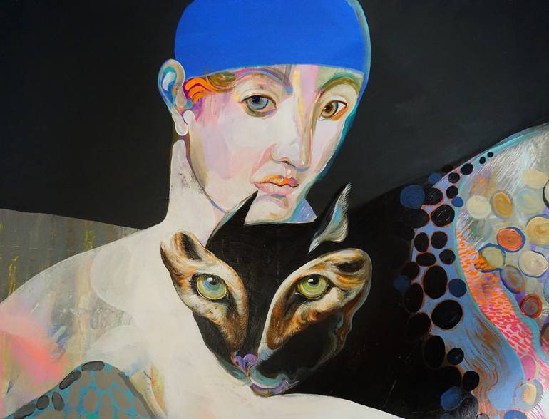 Original Figurative Animal Painting by Victor Tkachenko