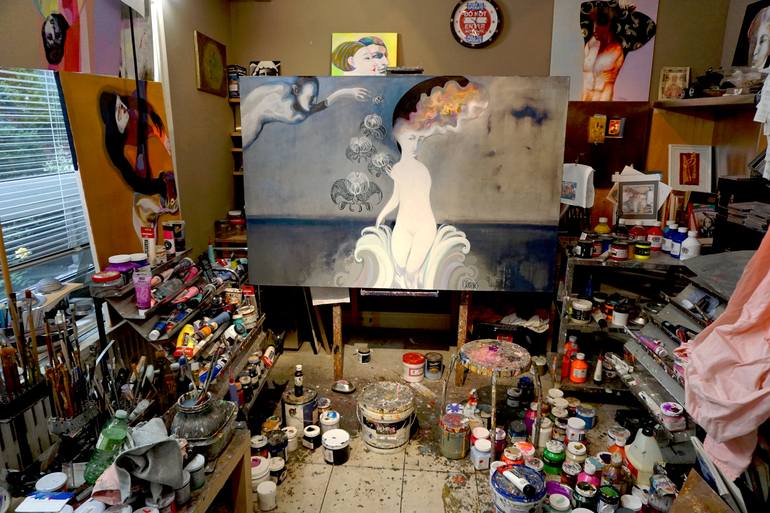 Original Figurative Body Painting by Victor Tkachenko