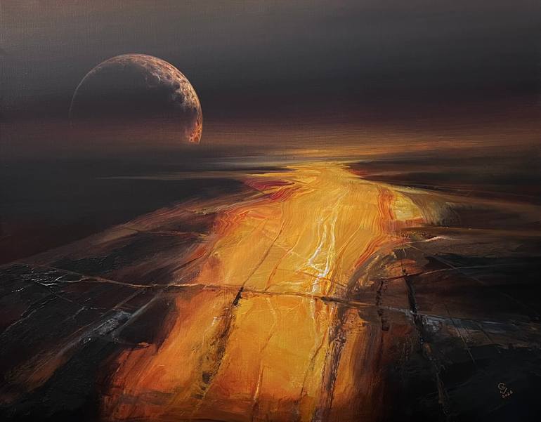 Original Expressionism Abstract Painting by Ivan Grozdanovski