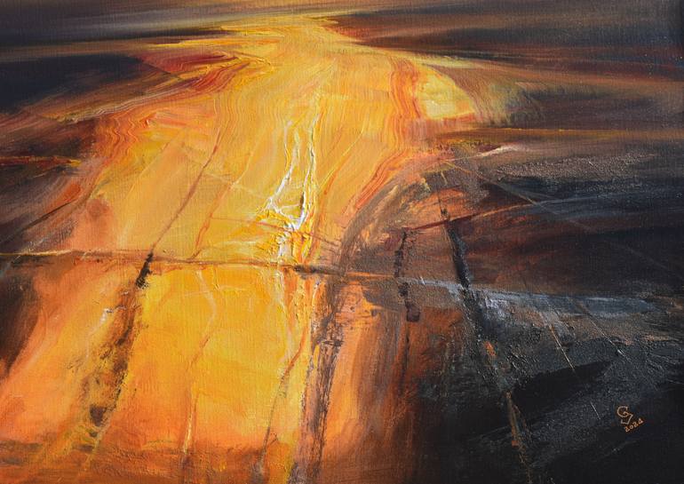 Original Expressionism Abstract Painting by Ivan Grozdanovski