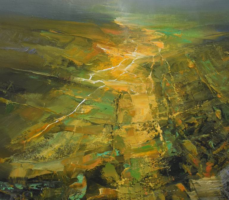 Original Expressionism Landscape Painting by Ivan Grozdanovski