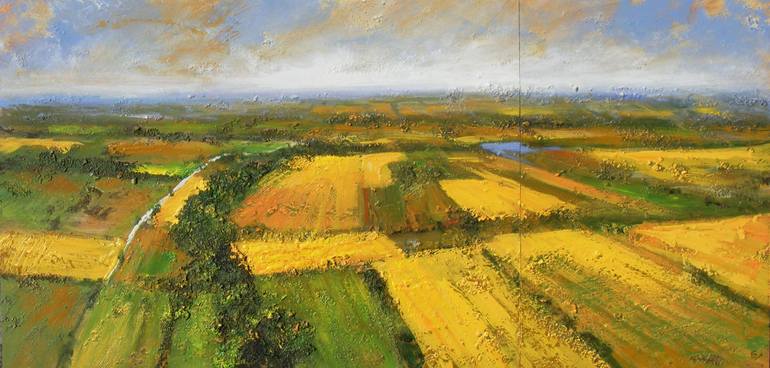 Original Impressionism Landscape Painting by Ivan Grozdanovski