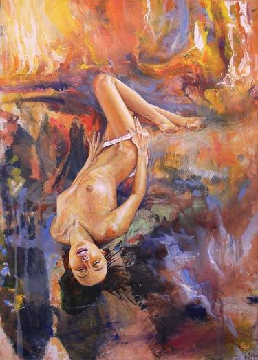 Print of Impressionism Nude Paintings by Ivan Grozdanovski