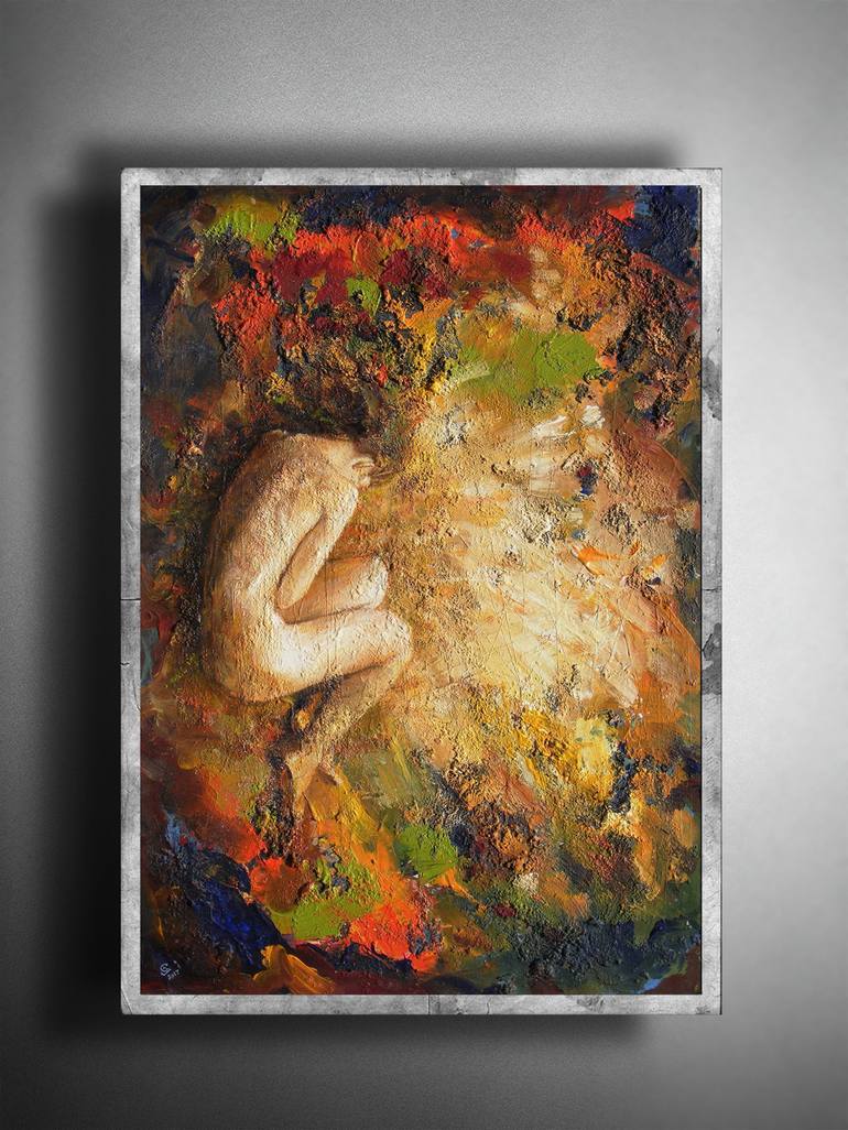 Original Abstract Expressionism Nude Painting by Ivan Grozdanovski