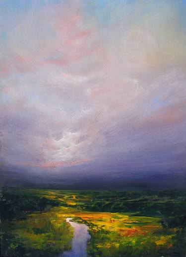 Print of Expressionism Landscape Paintings by Ivan Grozdanovski