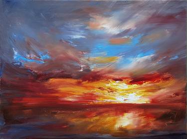 Print of Abstract Landscape Paintings by Ivan Grozdanovski