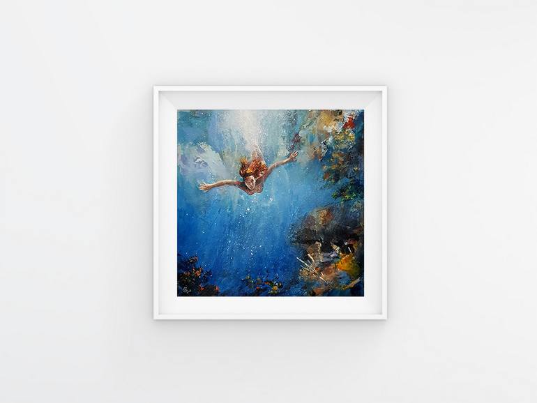 Original Abstract Nude Painting by Ivan Grozdanovski