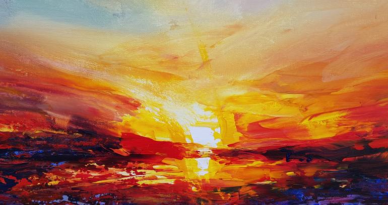 Original Impressionism Landscape Painting by Ivan Grozdanovski