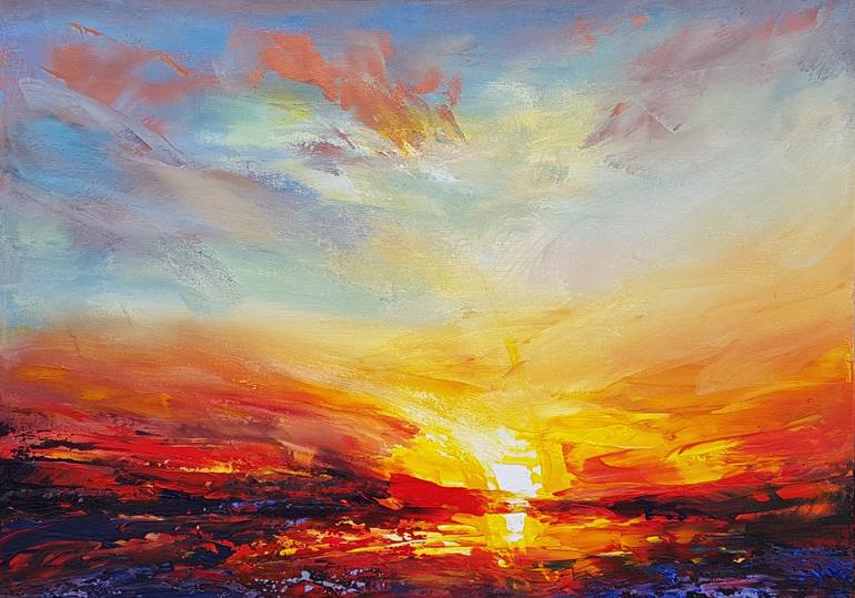 Original Impressionism Landscape Painting by Ivan Grozdanovski