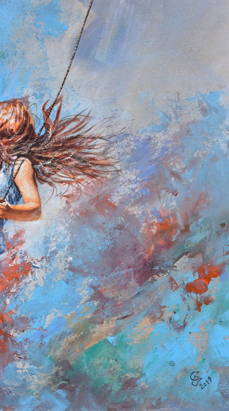 Original Abstract Expressionism Abstract Painting by Ivan Grozdanovski