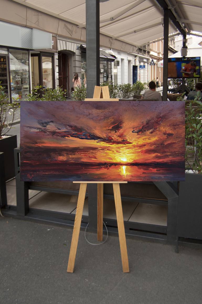 Original Expressionism Landscape Painting by Ivan Grozdanovski