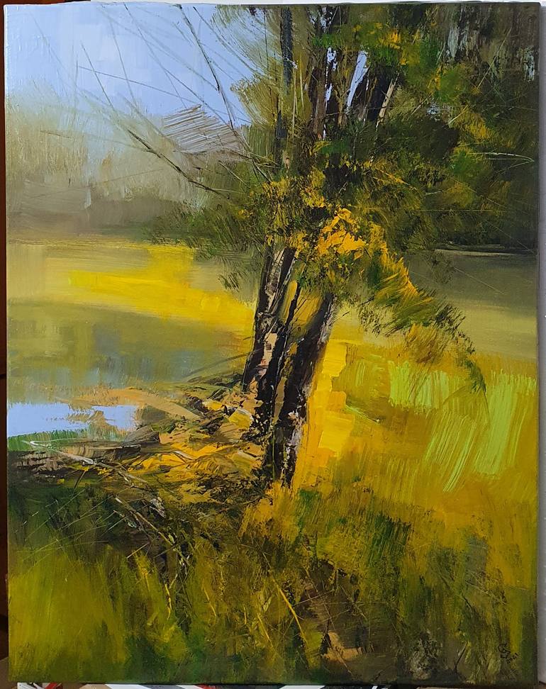 Original Expressionism Landscape Painting by Ivan Grozdanovski