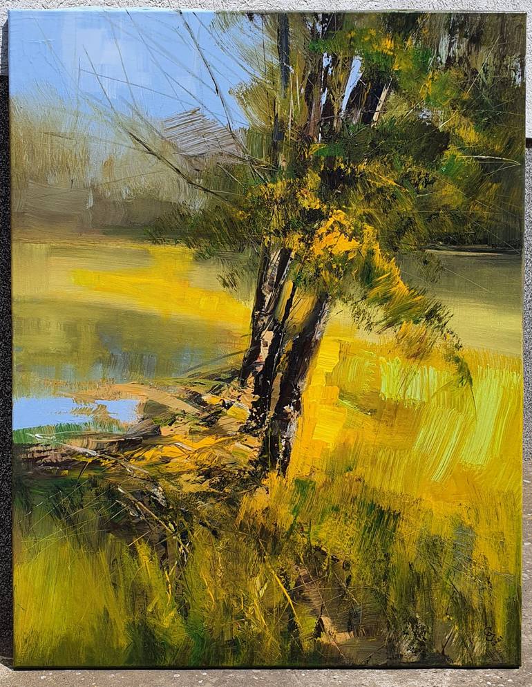 Original Expressionism Landscape Painting by Ivan Grozdanovski