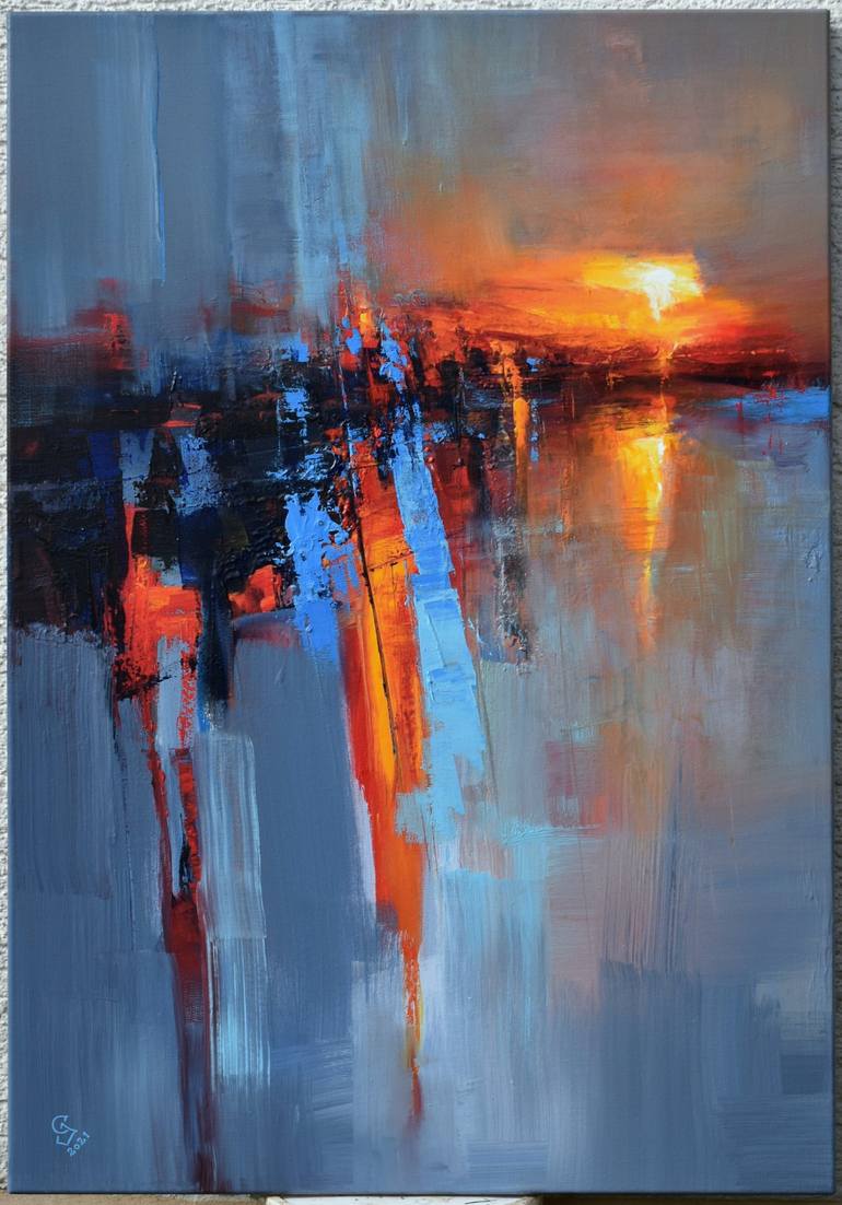 Original Abstract Painting by Ivan Grozdanovski