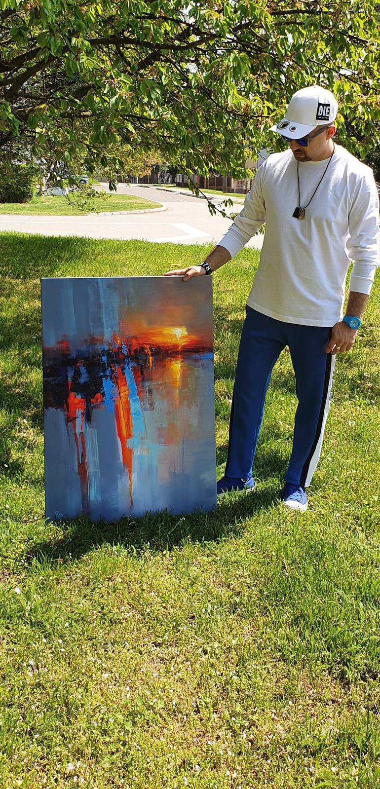 Original Abstract Painting by Ivan Grozdanovski