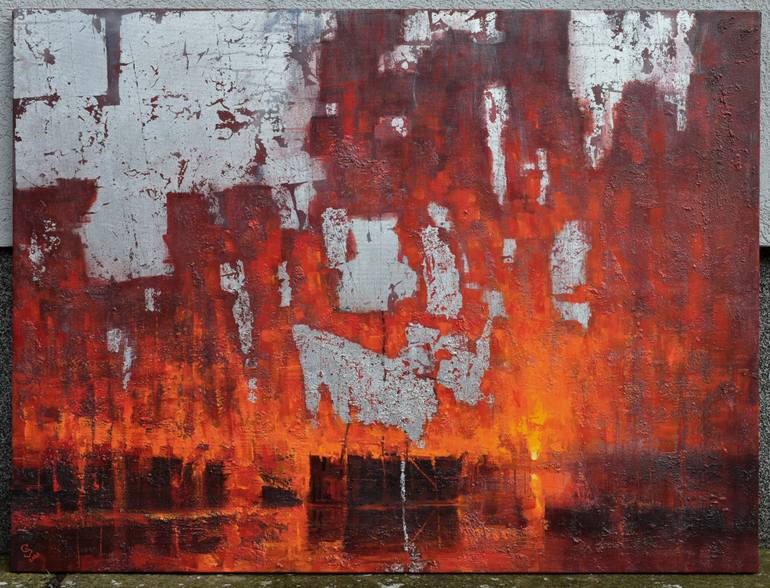 Original Abstract Seascape Painting by Ivan Grozdanovski