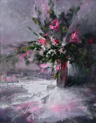 " Vase of pink flowers " thumb