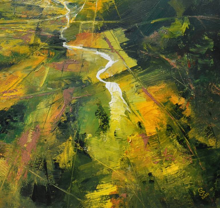 Original Impressionism Landscape Painting by Ivan Grozdanovski