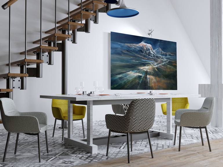 Original Abstract Painting by Ivan Grozdanovski