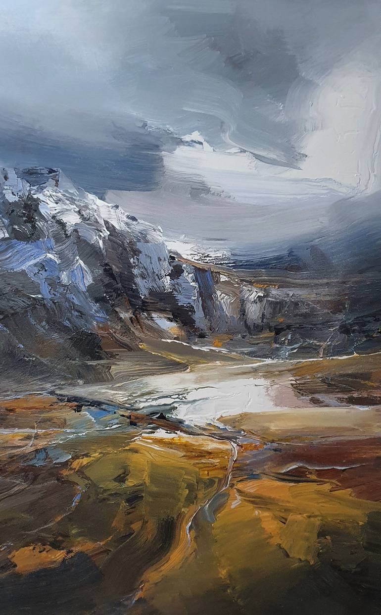 Original Expressionism Landscape Painting by Ivan Grozdanovski