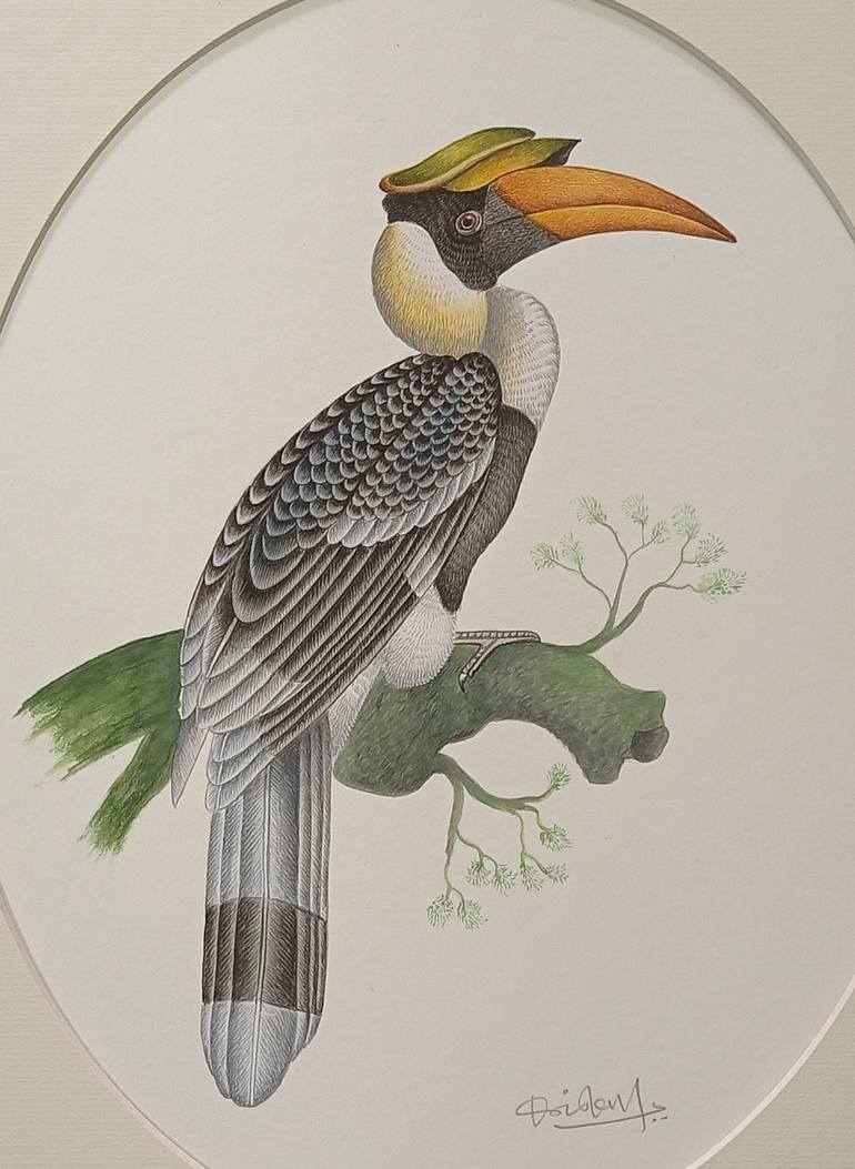 Original Expressionism Animal Painting by Krishan Gupta