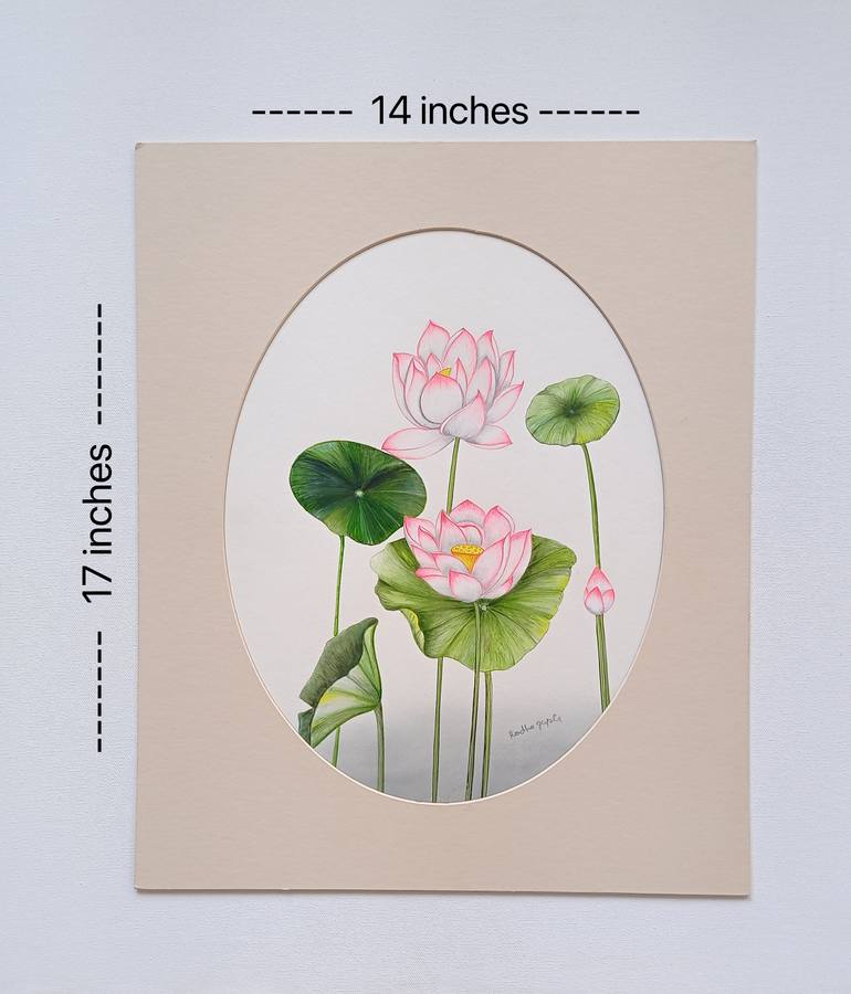 Original Expressionism Floral Painting by Krishan Gupta