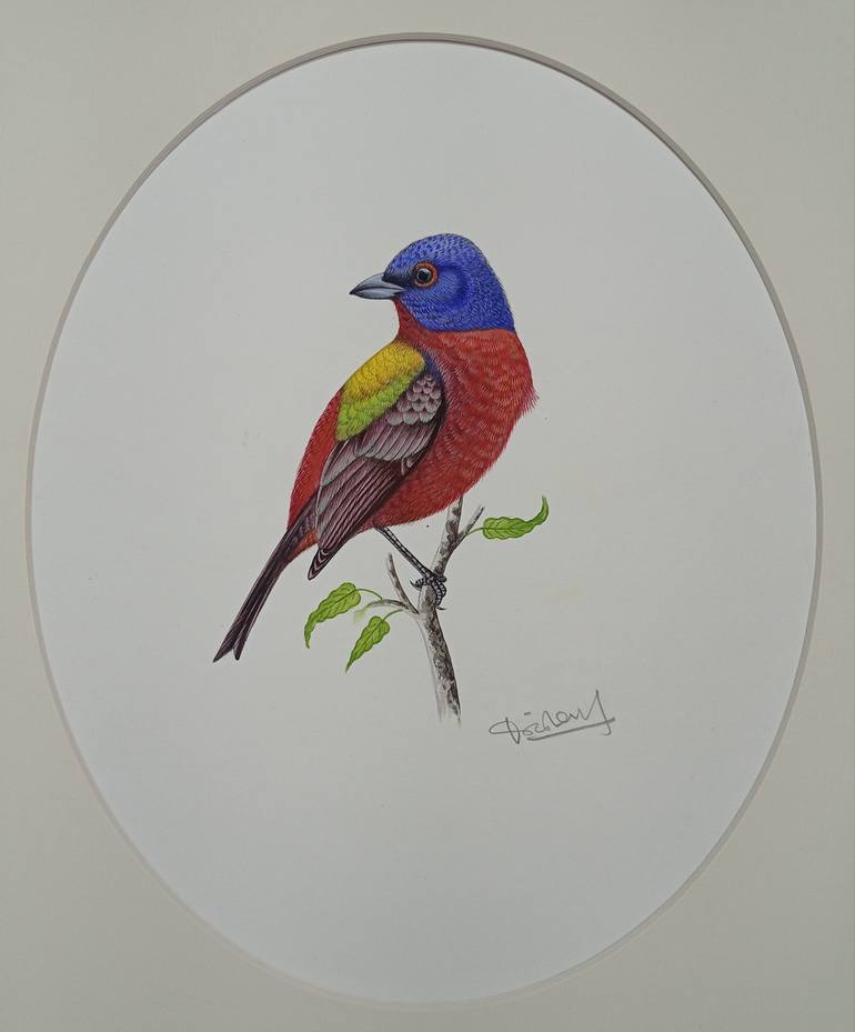Original Expressionism Animal Painting by Krishan Gupta