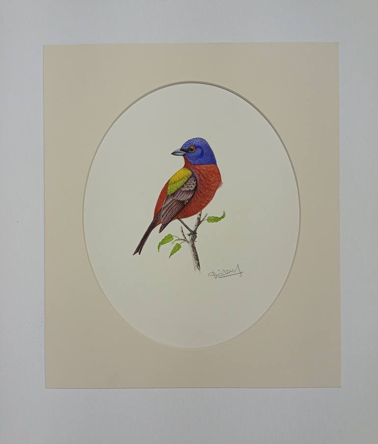 Original Expressionism Animal Painting by Krishan Gupta
