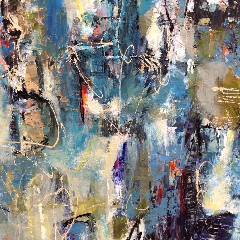 Original Abstract Expressionism Abstract Painting by Barbara Scott