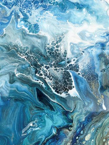 Print of Abstract Seascape Paintings by Kusum VIJ