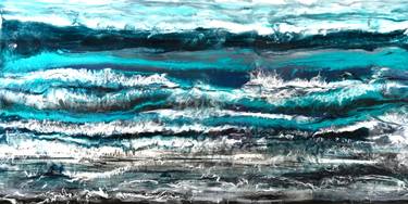 Print of Abstract Seascape Paintings by Kusum VIJ