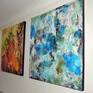Cosmic Earth gallery side view boxed canvas