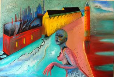 Original Figurative Architecture Paintings by Christine Mian