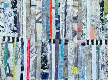 Original Abstract Expressionism Abstract Collage by Adam Collier Noel