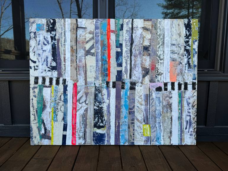 Original Abstract Expressionism Abstract Collage by Adam Collier Noel