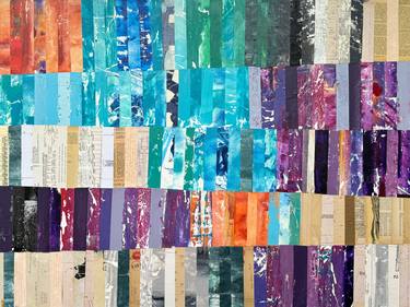 Original Abstract Geometric Collage by Adam Collier Noel