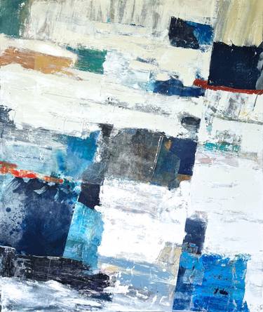 Original Abstract Expressionism Abstract Collage by Adam Collier Noel