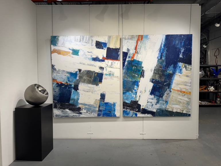 Original Abstract Expressionism Abstract Collage by Adam Collier Noel