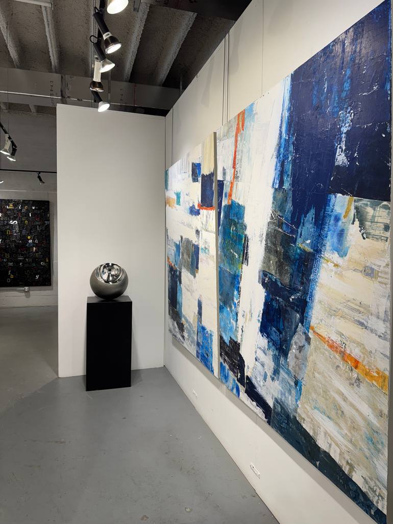 Original Abstract Expressionism Abstract Collage by Adam Collier Noel