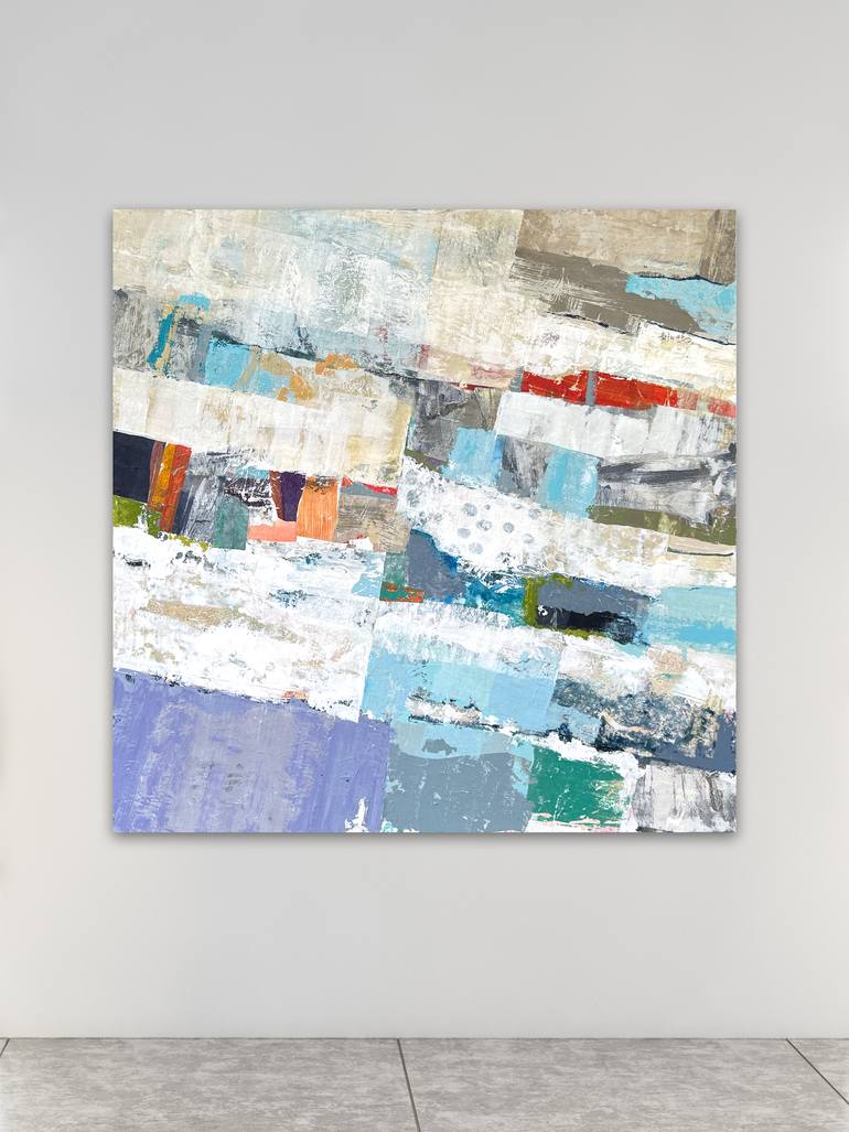 Original Abstract Expressionism Abstract Collage by Adam Collier Noel