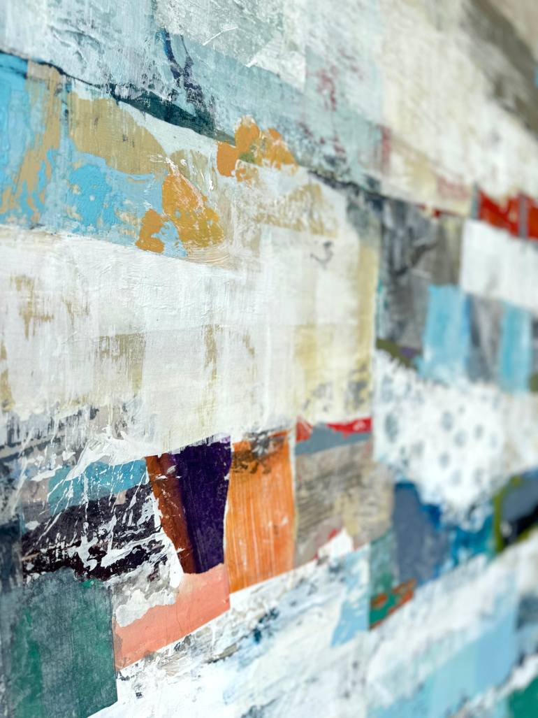 Original Abstract Expressionism Abstract Collage by Adam Collier Noel