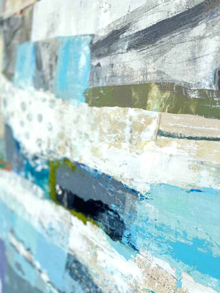 Original Abstract Expressionism Abstract Collage by Adam Collier Noel