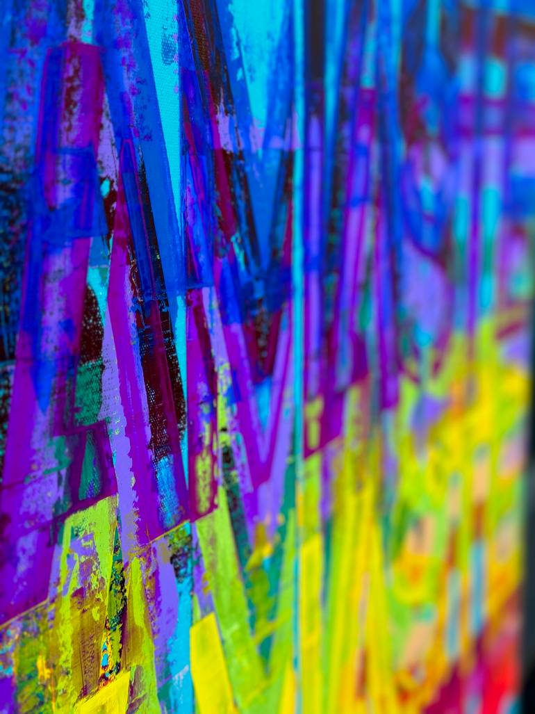 Original Pop Art Typography Painting by Adam Collier Noel