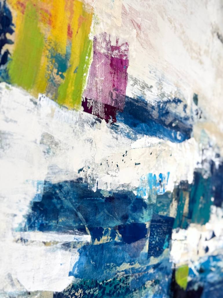 Original Abstract Expressionism Abstract Collage by Adam Collier Noel